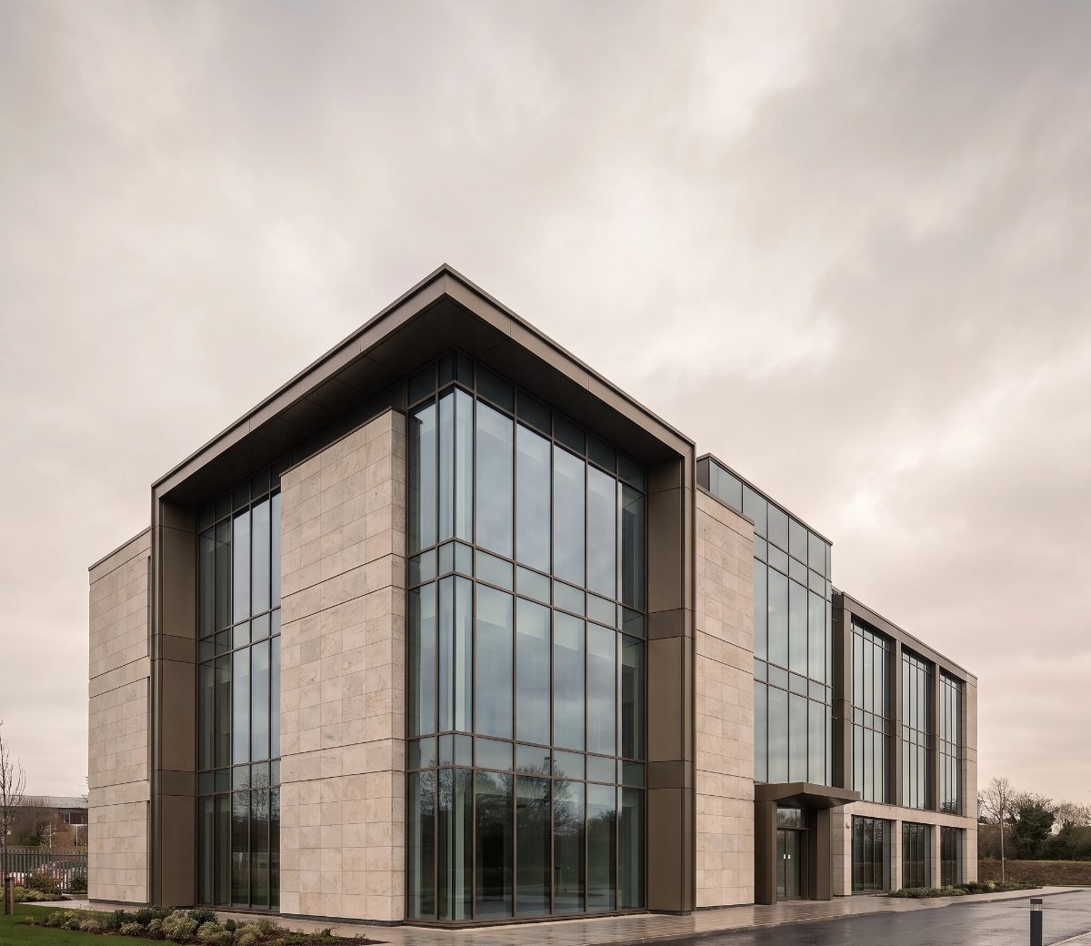 Modern commercial office building exterior